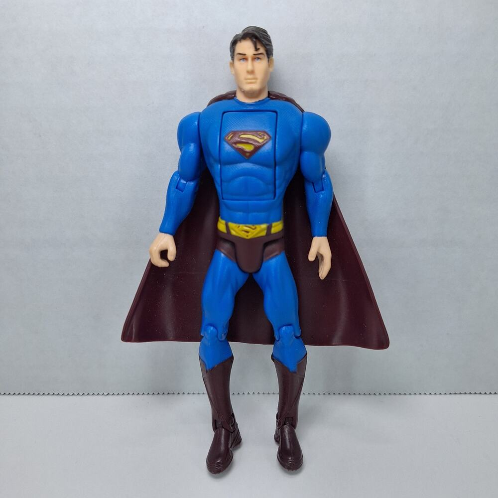Vintage 2006 Mattel DC Superman Returns Flying Attack Superman Action Figure Toy